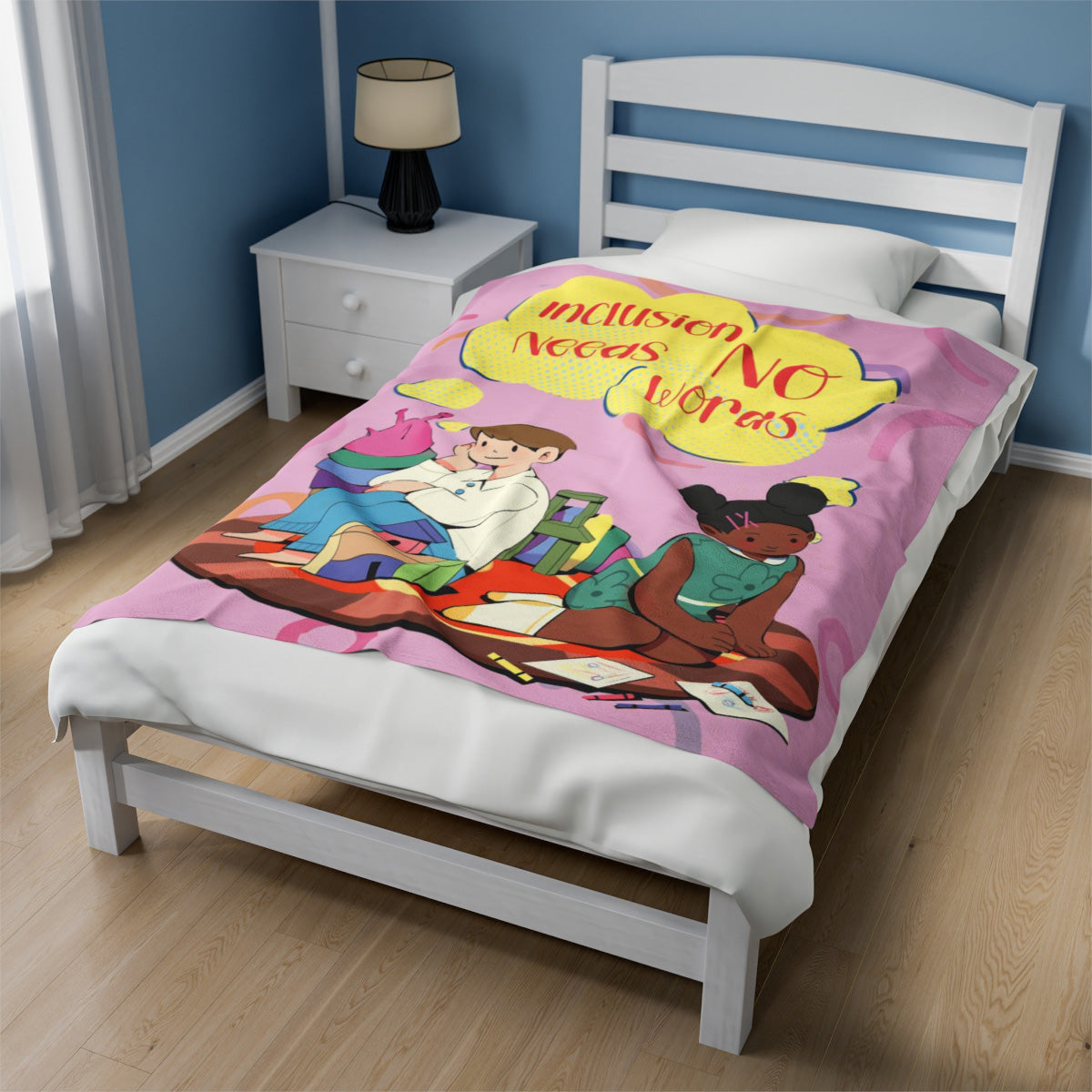 Inclusion Needs No Words Blanket