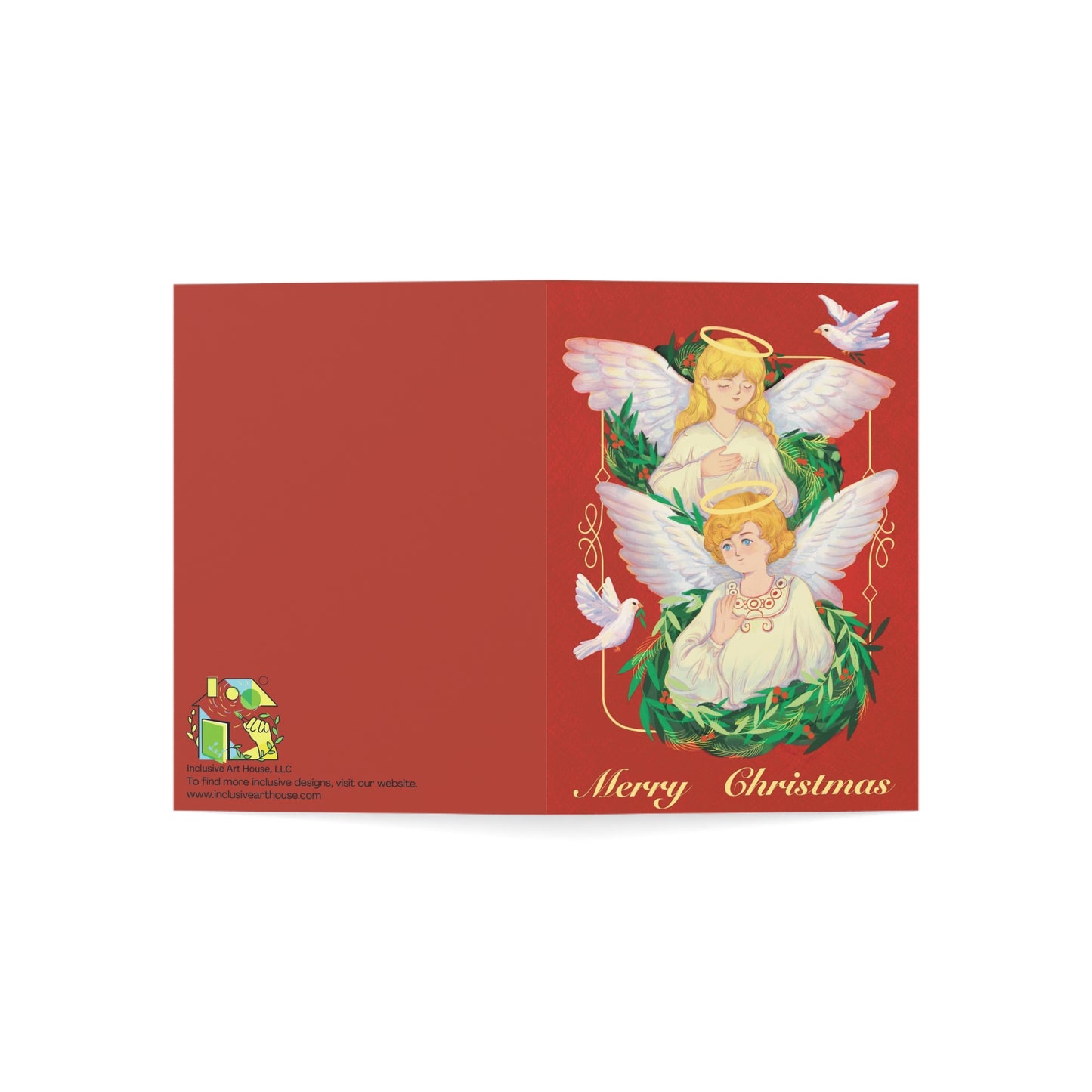 The Sign Language Angels Greeting Card - InclusiveArtHouse (1, 10, 30, and 50pcs)