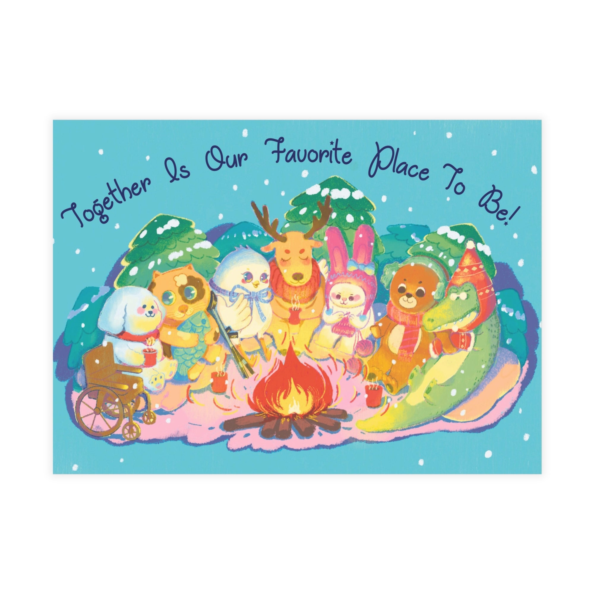Together Is Our Favorite Place To Be Greeting Card