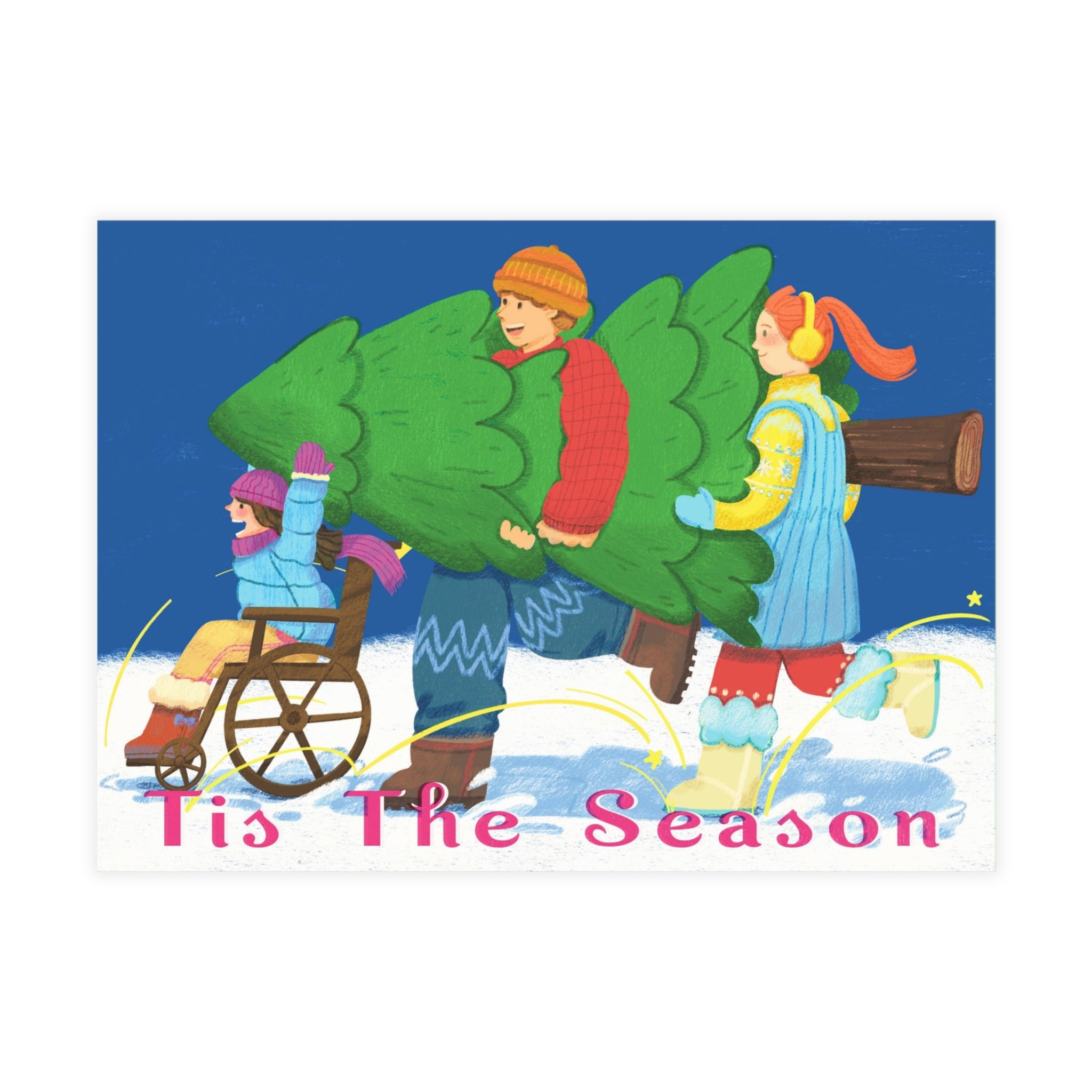 Christmas Tree Family Greeting Cards