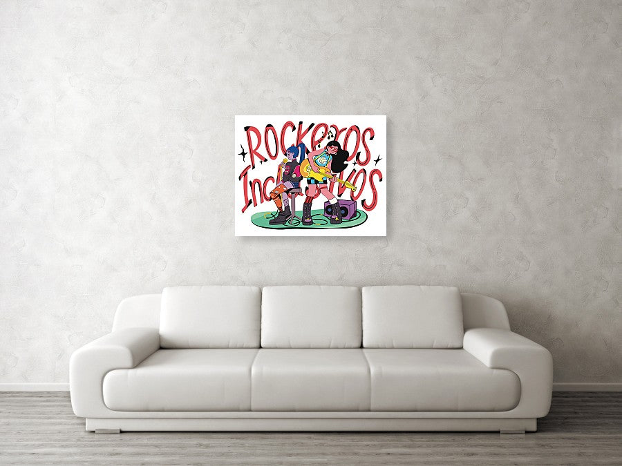 Canvas Print | Inclusion Rocks_1.5" Stretcher Bars (White Sides) - InclusiveArtHouse