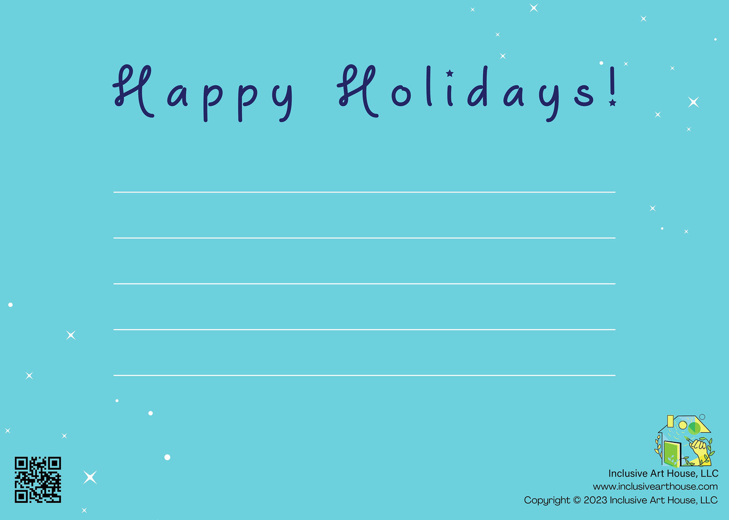 Christmas Greeting Cards | Together is our favorite place to be - InclusiveArtHouse