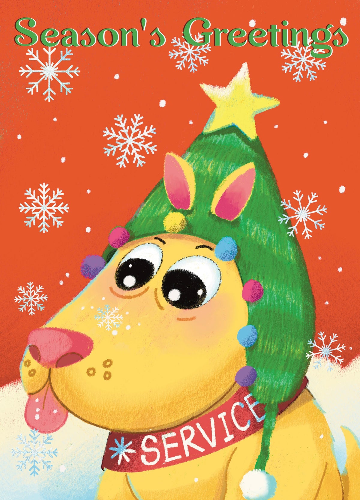 Lucky Christmas Holiday Card