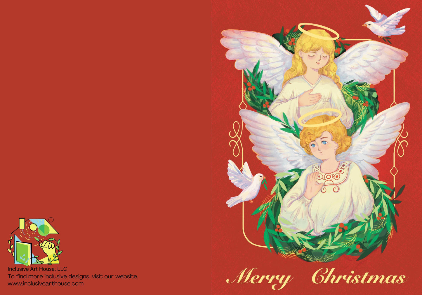 The Sign Language Angels Greeting Card - InclusiveArtHouse