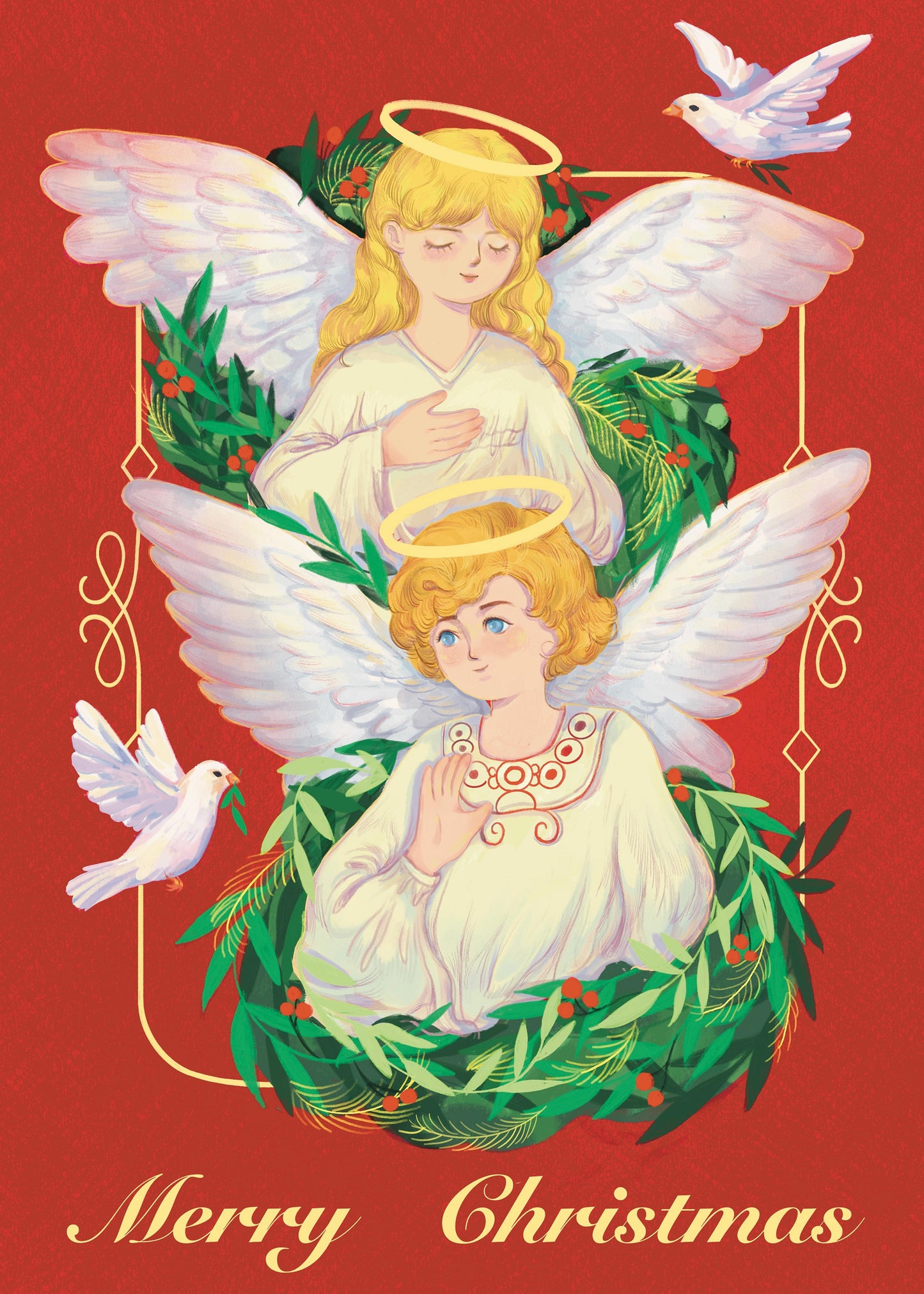 The Sign Language Angels Greeting Card - InclusiveArtHouse