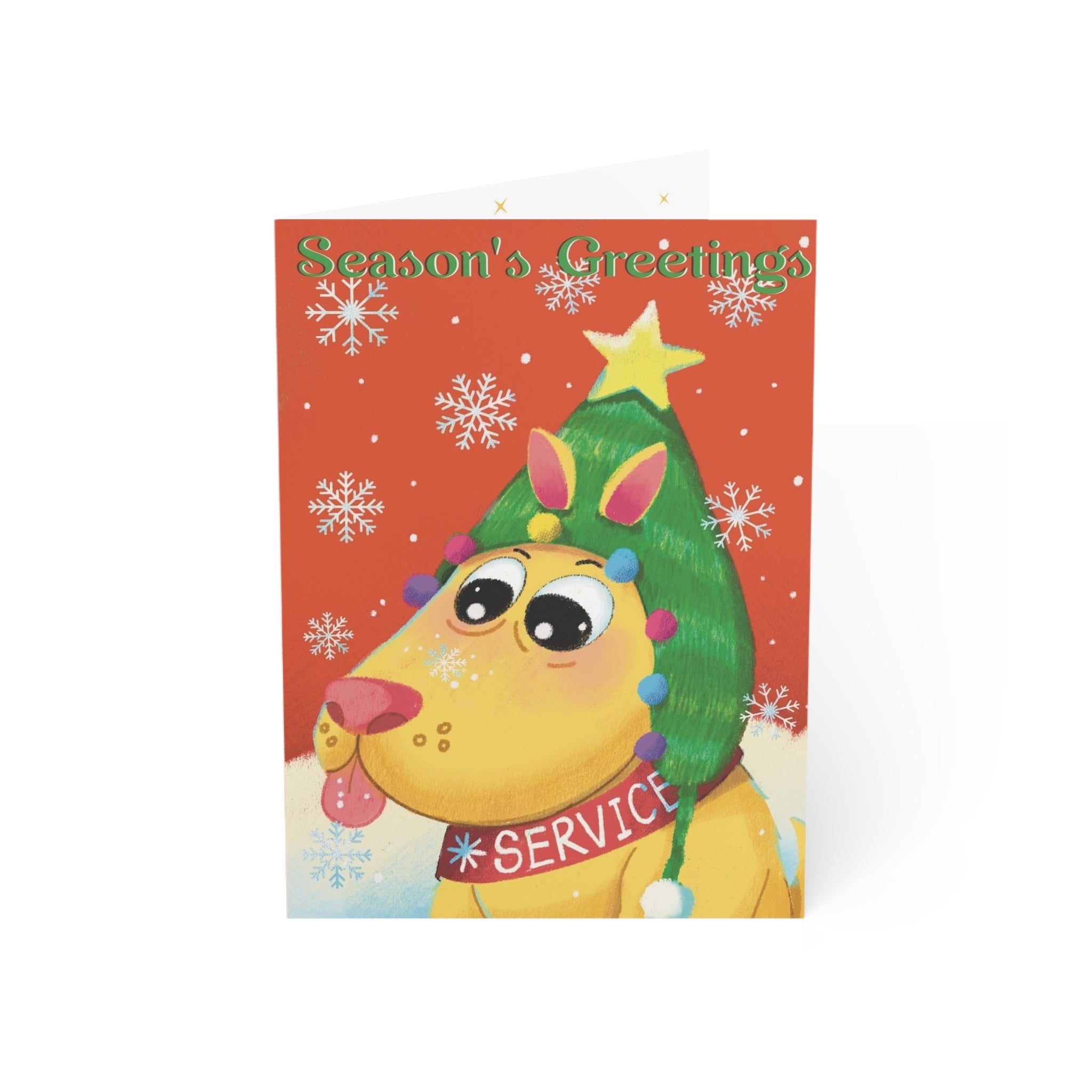 Lucky, The Service Dog Greeting Postcard