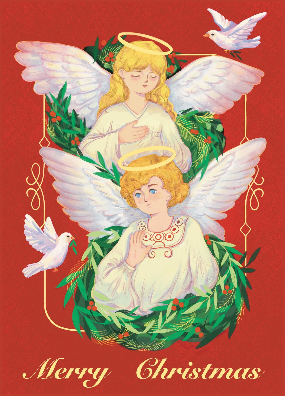 Angels Holiday Card