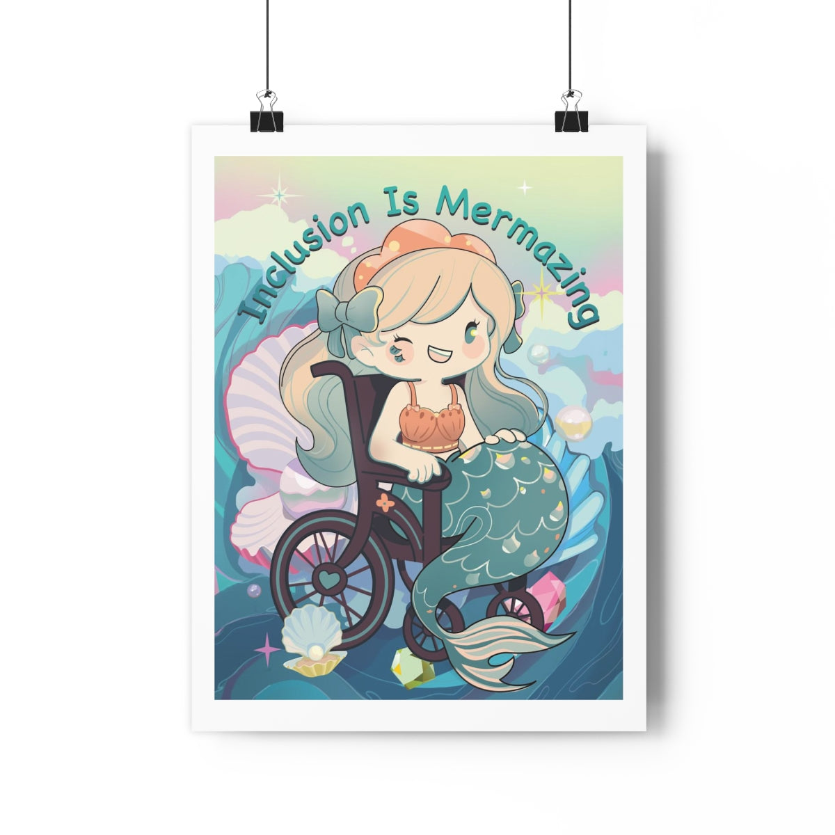 Art Print Design | Inclusion Is Mermazing - inclusivearthouse