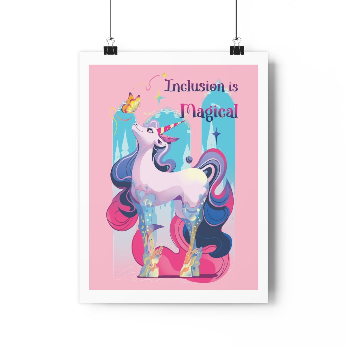 Art Print Design | Inclusion Is Magical - inclusivearthouse