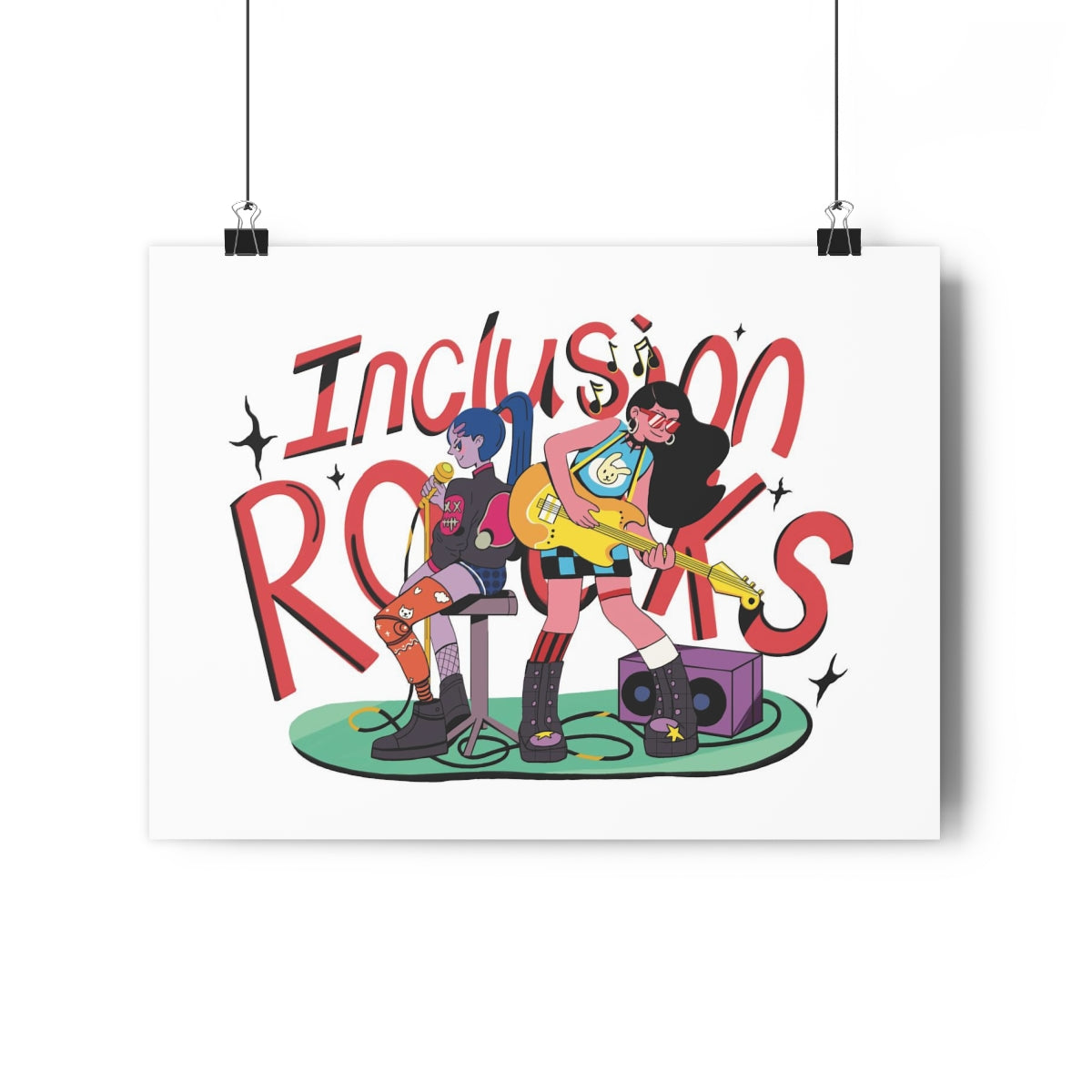 Art Print Design | Inclusion Rocks - inclusivearthouse