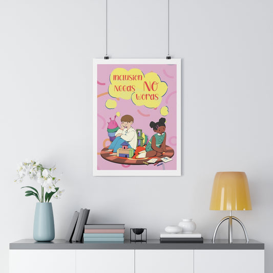 Art Print Design | Inclusion Needs No Words - inclusivearthouse