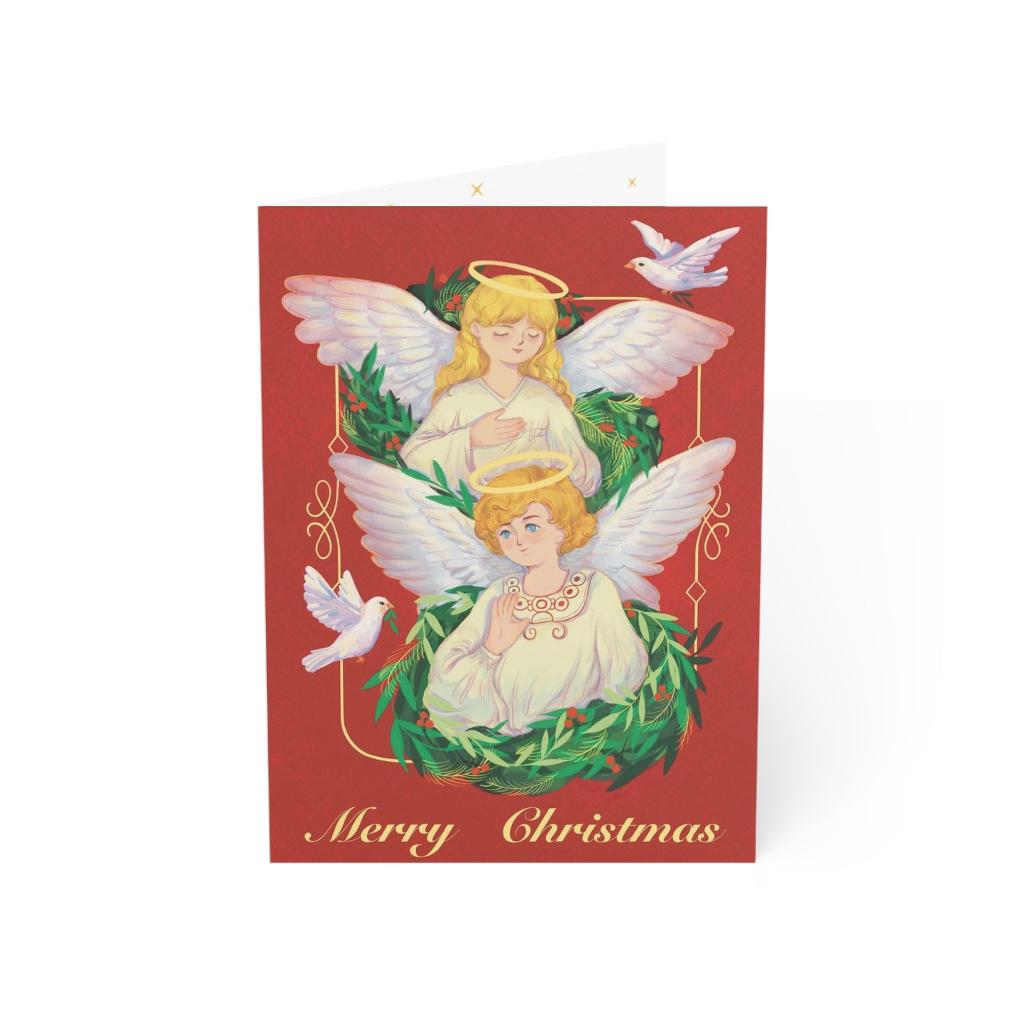 The Sign Language Angels Greeting Card - InclusiveArtHouse (1, 10, 30, and 50pcs)