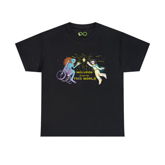 T-shirt | Inclusion Is Out of This World Unisex Heavy Cotton Tee - InclusiveArtHouse