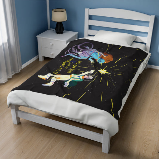 Velveteen Plush Blanket | Inclusion Is Out of This World - InclusiveArtHouse