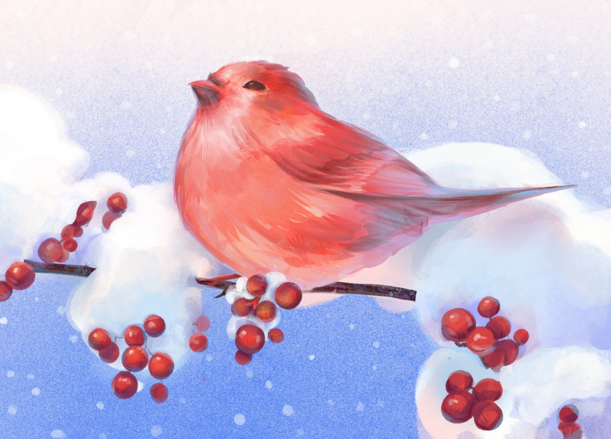 Winter Bird Holiday Card