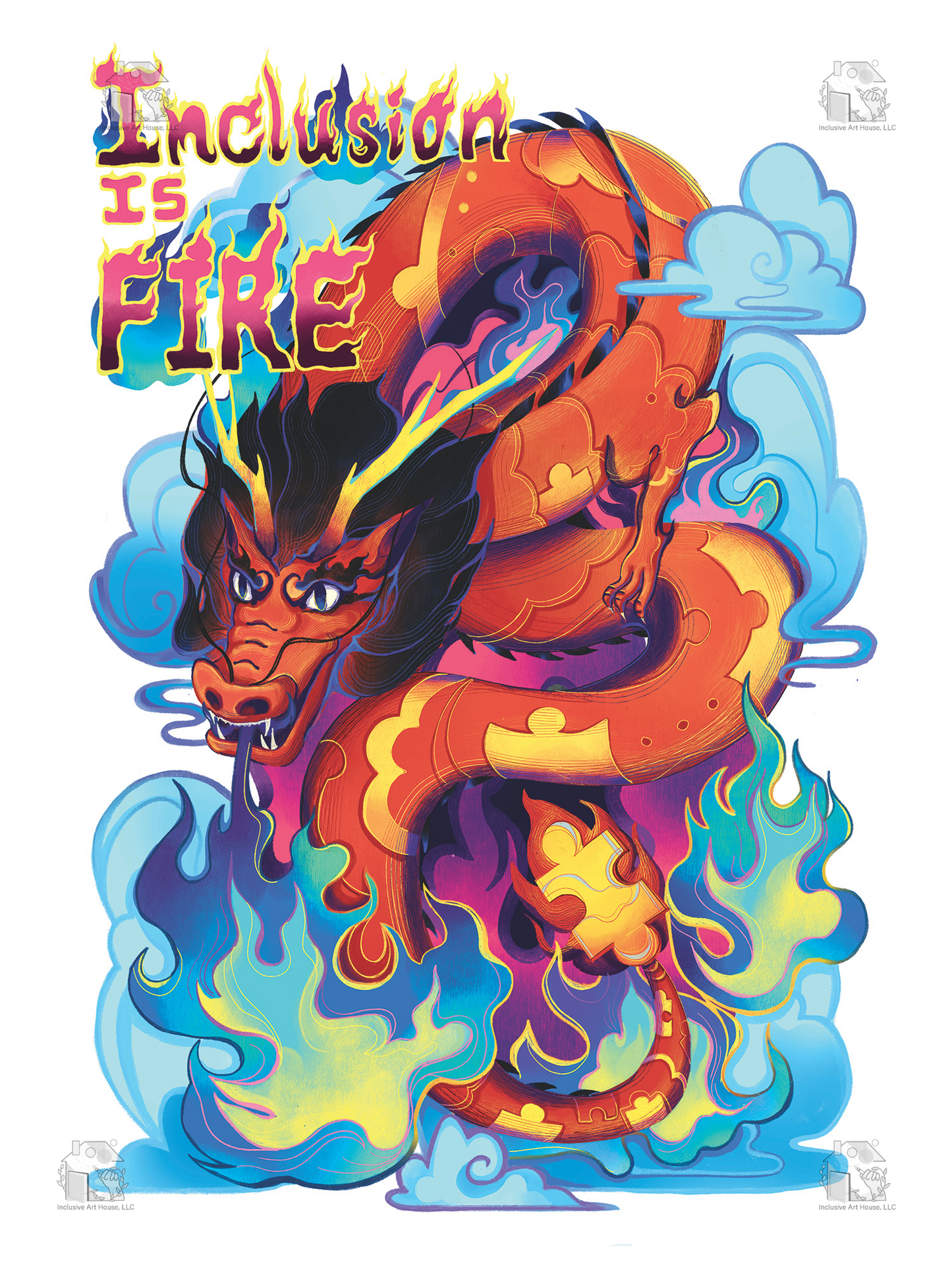 Inclusion is fire with a dragon in fire