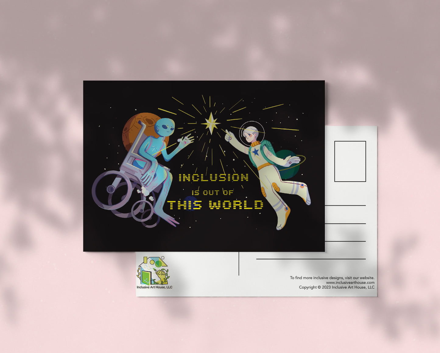 Inclusive Theme Postcards_Flat Greeting Card - InclusiveArtHouse