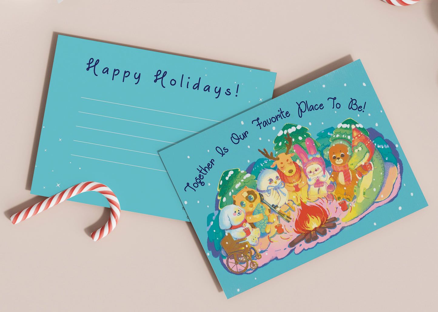 Christmas Greeting Cards | Together is our favorite place to be - InclusiveArtHouse