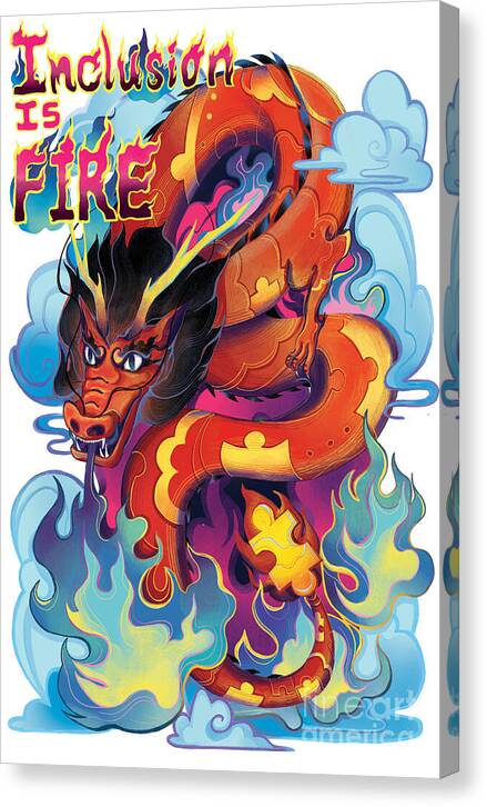 Inclusion Is Fire - Canvas Print