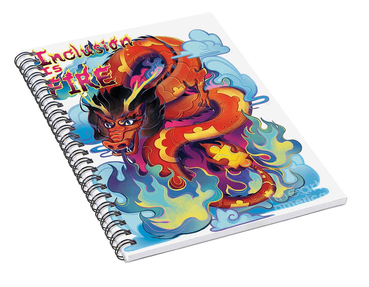 Inclusion Is Fire - Spiral Notebook