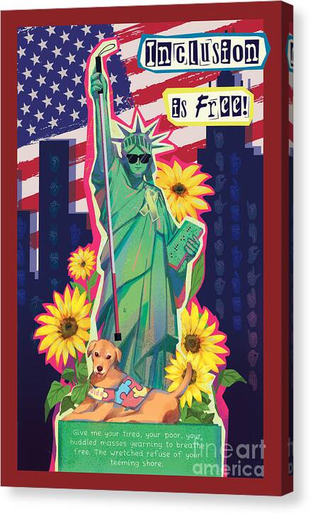 Inclusion is Free - Canvas Print