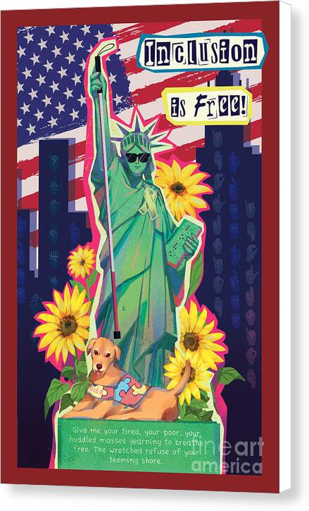 Inclusion is Free - Canvas Print