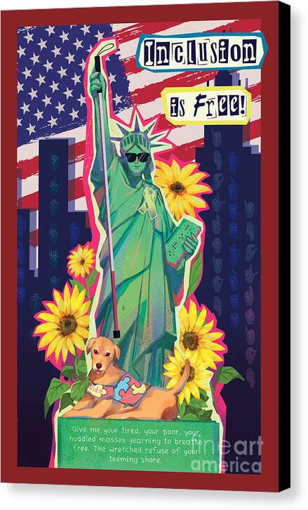 Inclusion is Free - Canvas Print