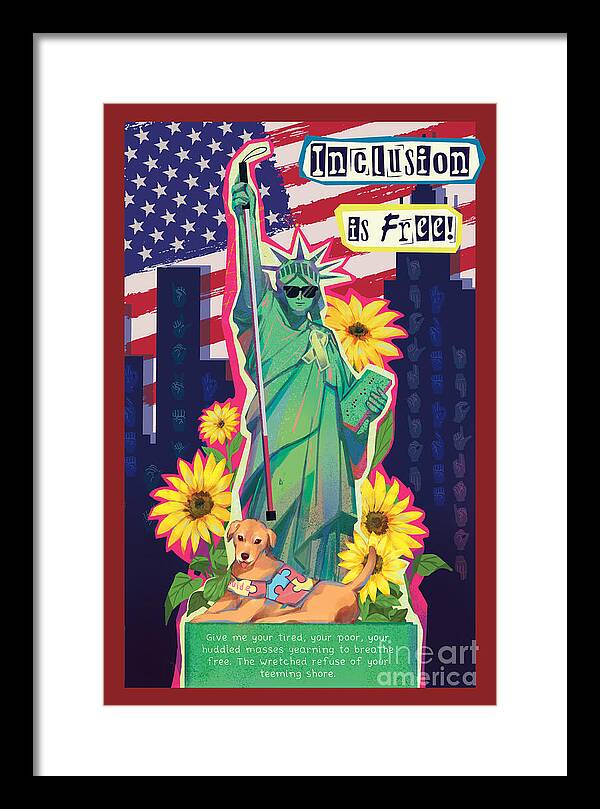 Inclusion is Free - Framed Print