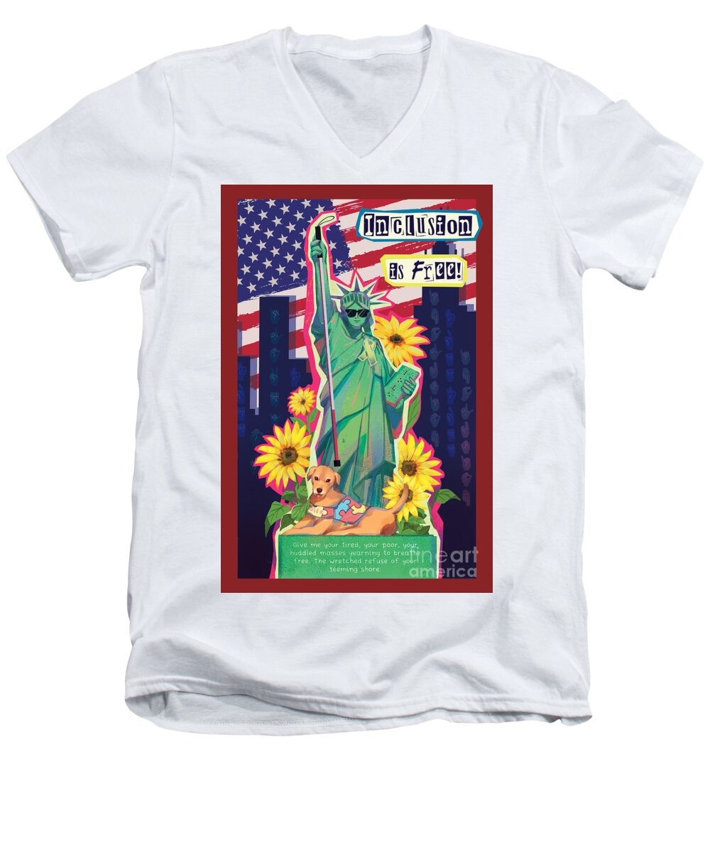 Inclusion is Free - Men's V-Neck T-Shirt