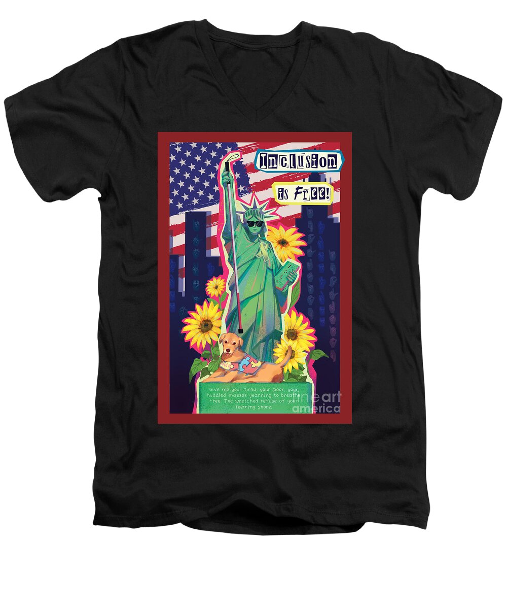 Inclusion is Free - Men's V-Neck T-Shirt