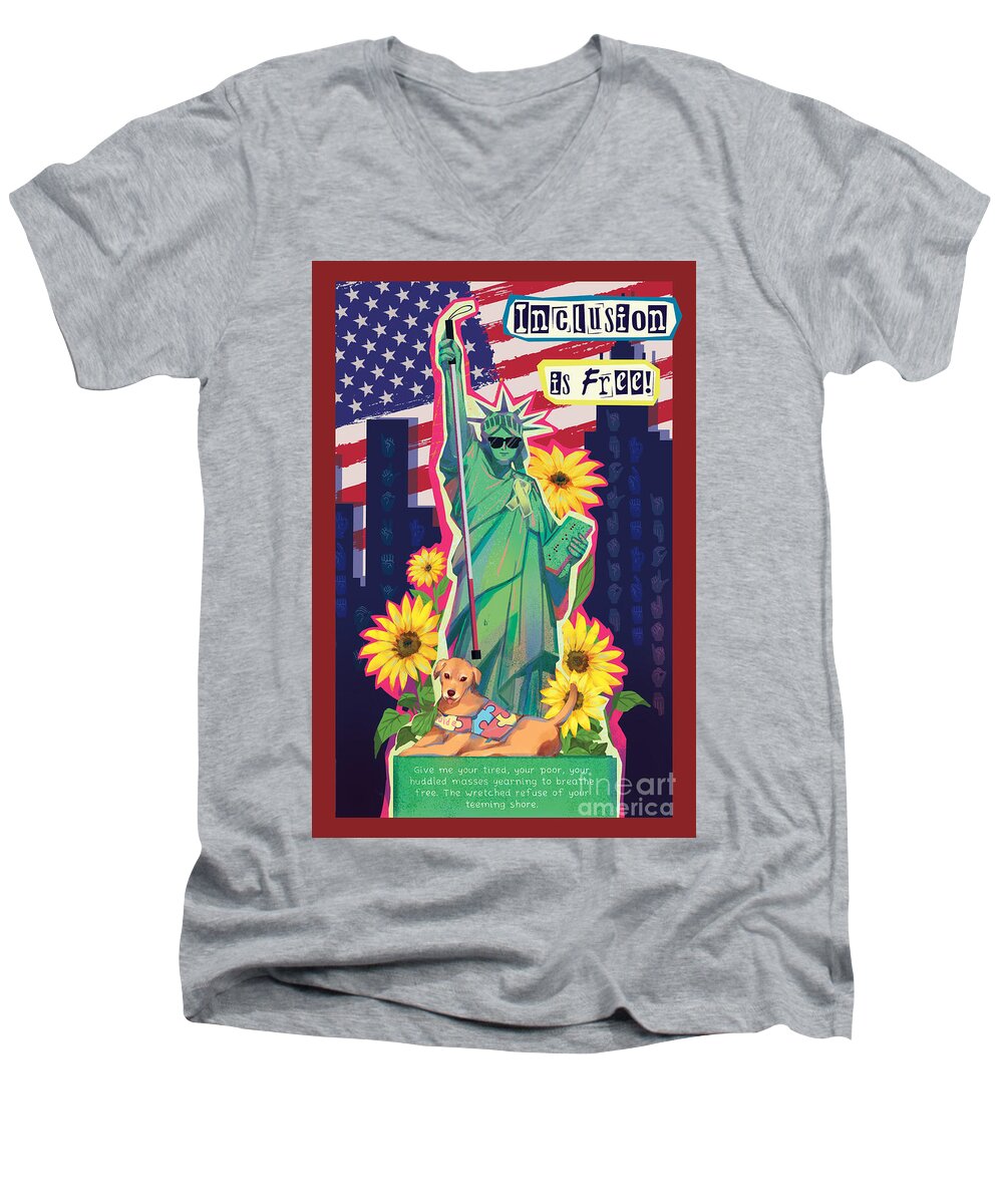 Inclusion is Free - Men's V-Neck T-Shirt