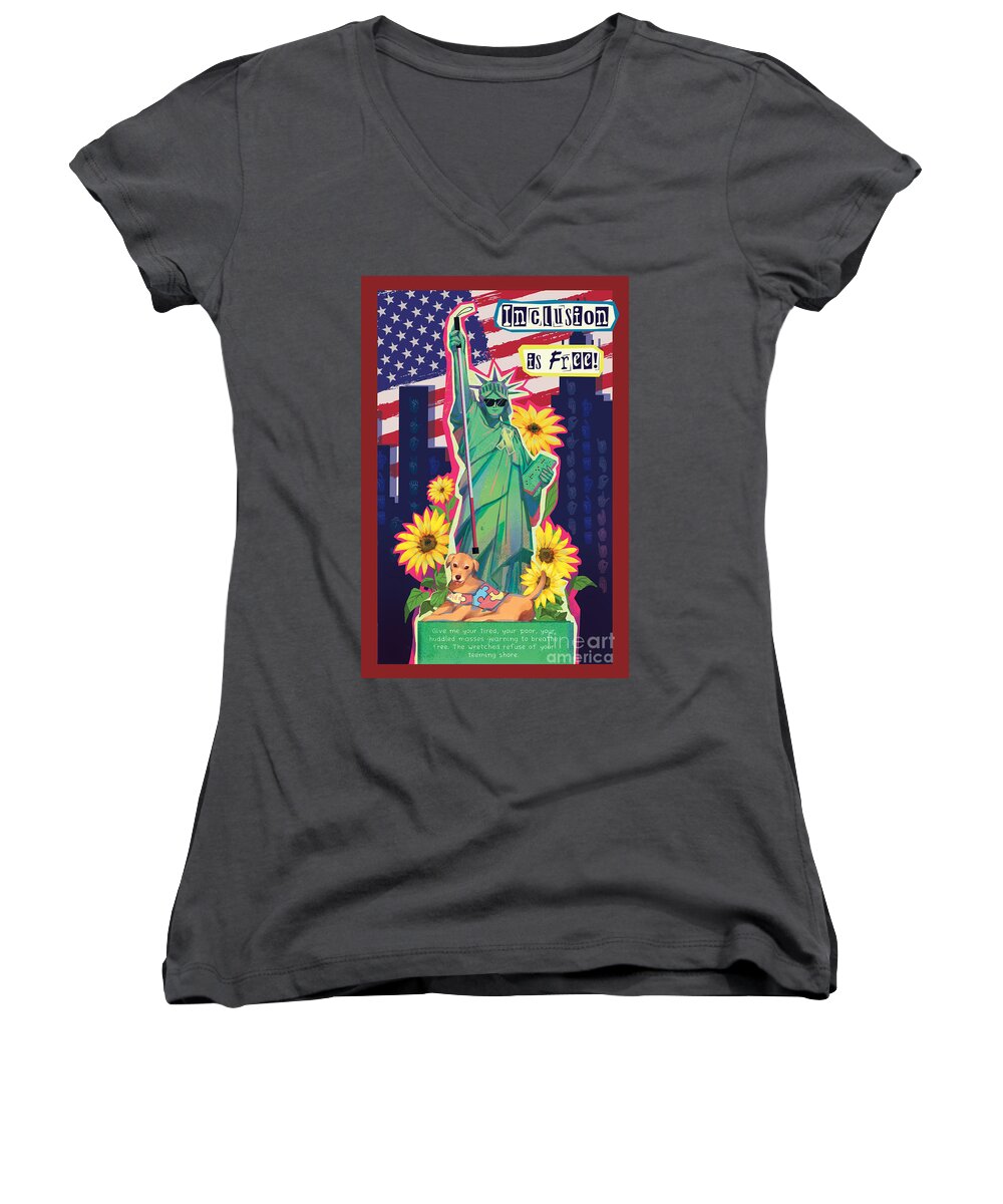 Inclusion is Free - Women's V-Neck