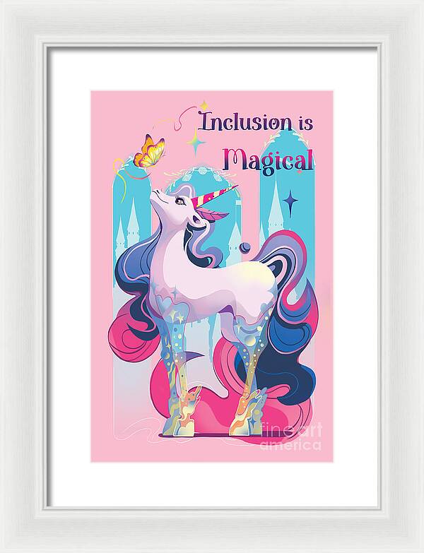 Inclusion is Magical - Framed Print