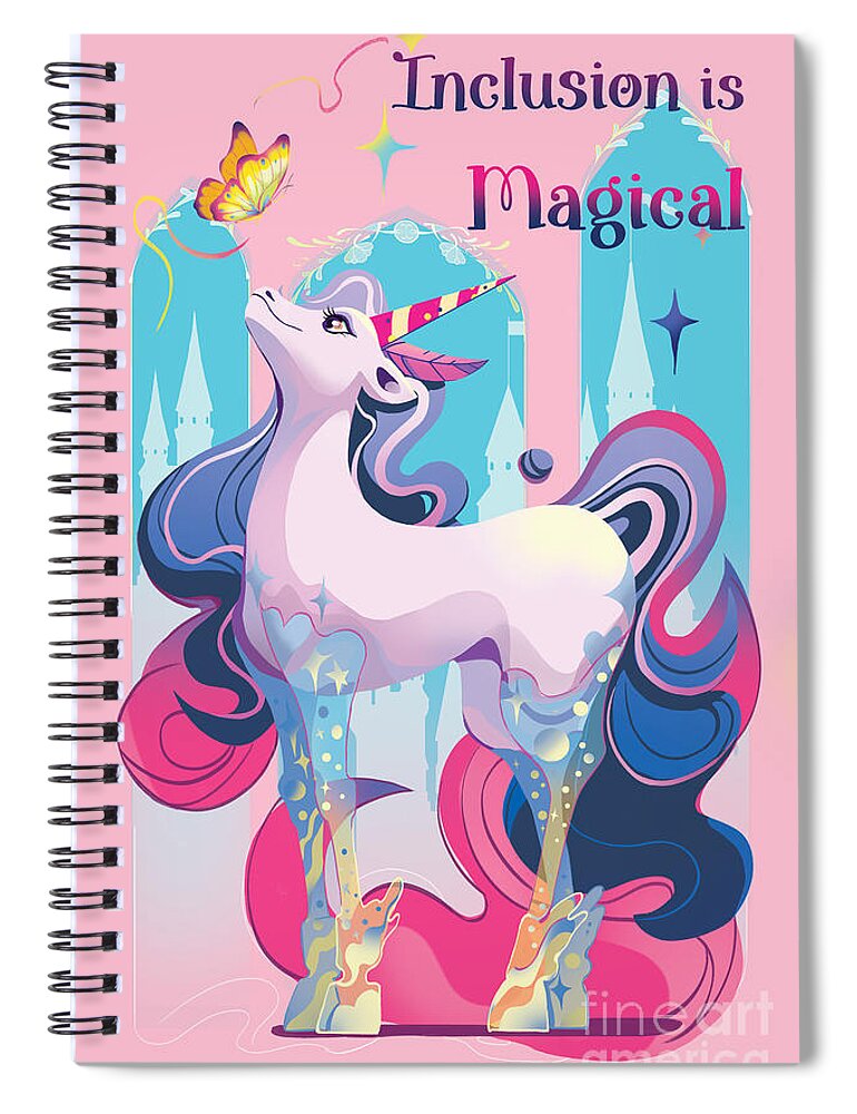 Inclusion is Magical - Spiral Notebook
