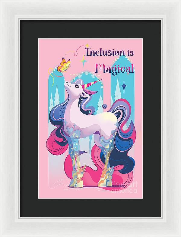 Inclusion is Magical - Framed Print