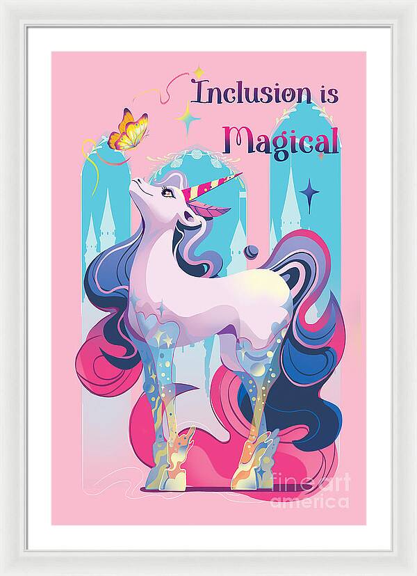 Inclusion is Magical - Framed Print