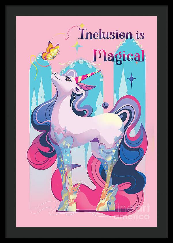 Inclusion is Magical - Framed Print