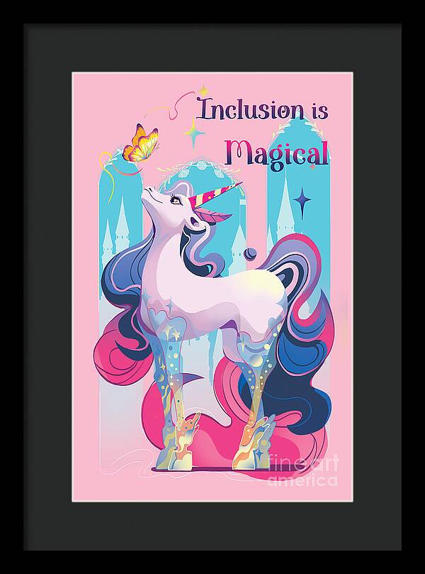 Inclusion is Magical - Framed Print