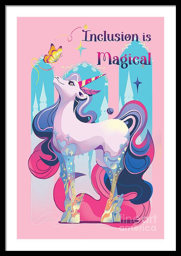 Inclusion is Magical - Framed Print