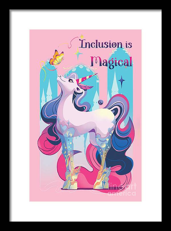 Inclusion is Magical - Framed Print