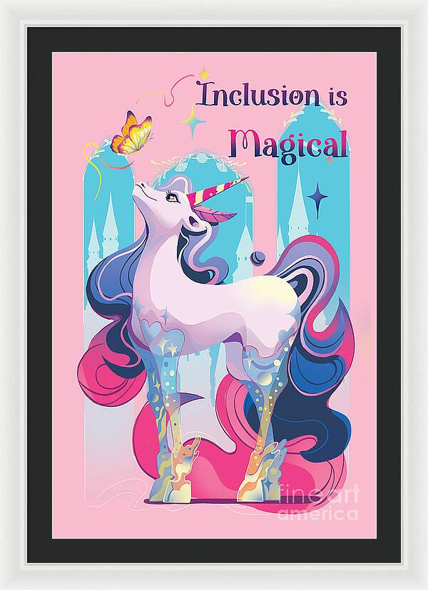 Inclusion is Magical - Framed Print