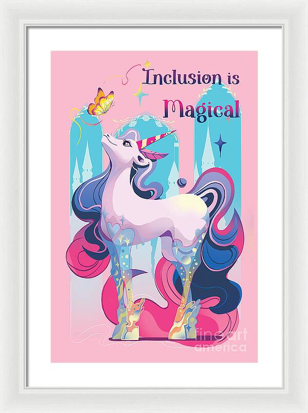 Inclusion is Magical - Framed Print