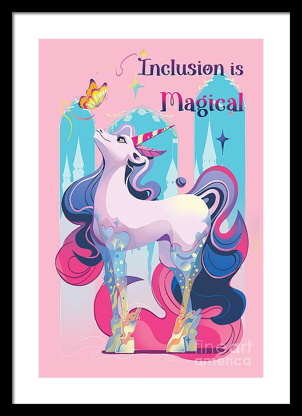 Inclusion is Magical - Framed Print