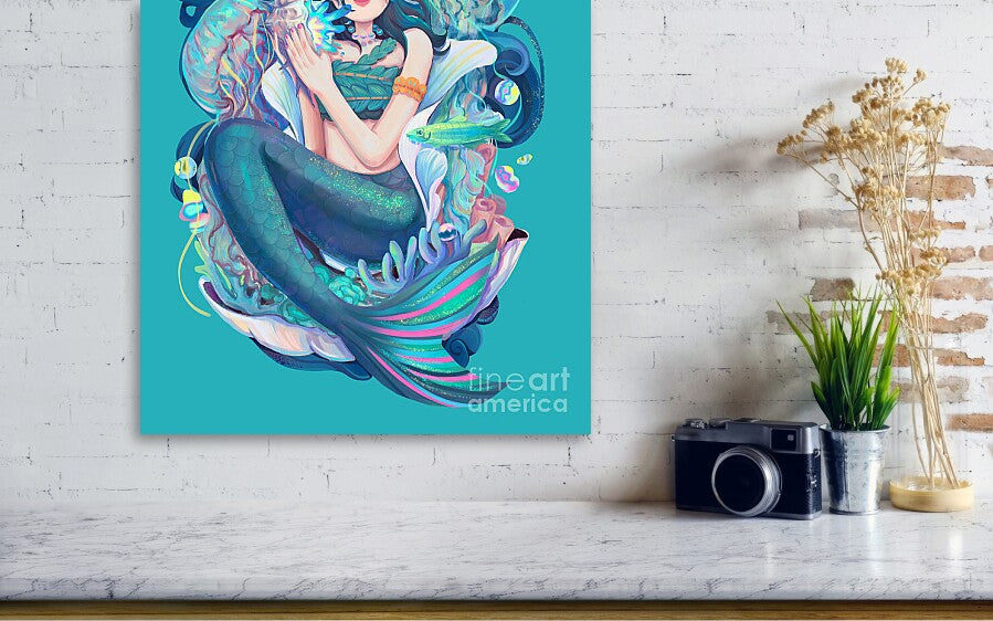 Canvas Print | Inclusion is Mermazing2 _1.5" Stretcher Bars (White Sides) - InclusiveArtHouse