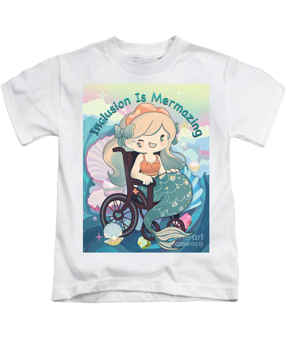 Inclusion Is Mermazing English - Kids T-Shirt