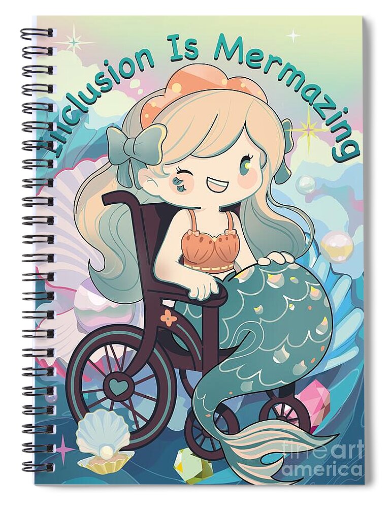 Inclusion Is Mermazing English - Spiral Notebook