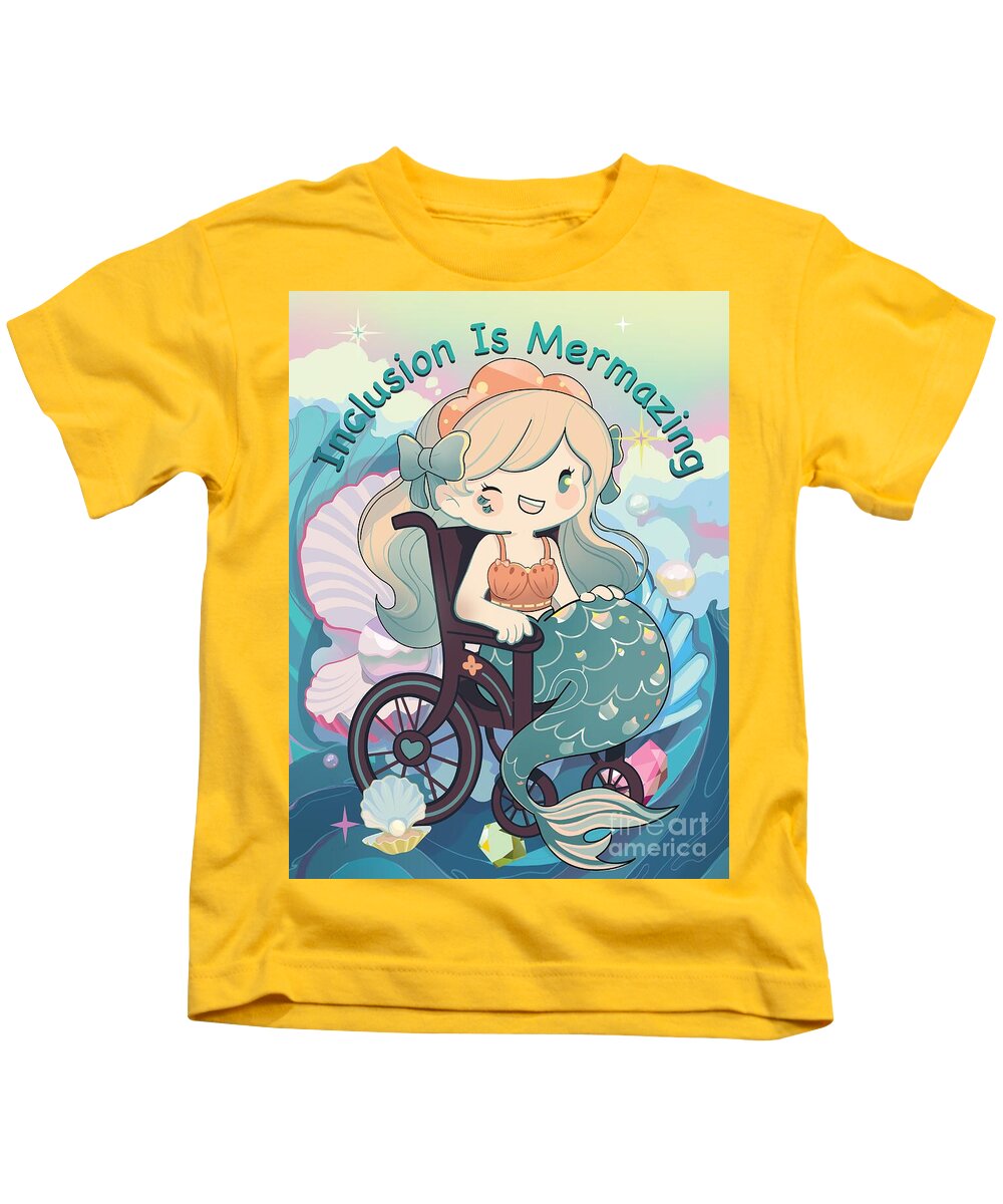 Inclusion Is Mermazing English - Kids T-Shirt