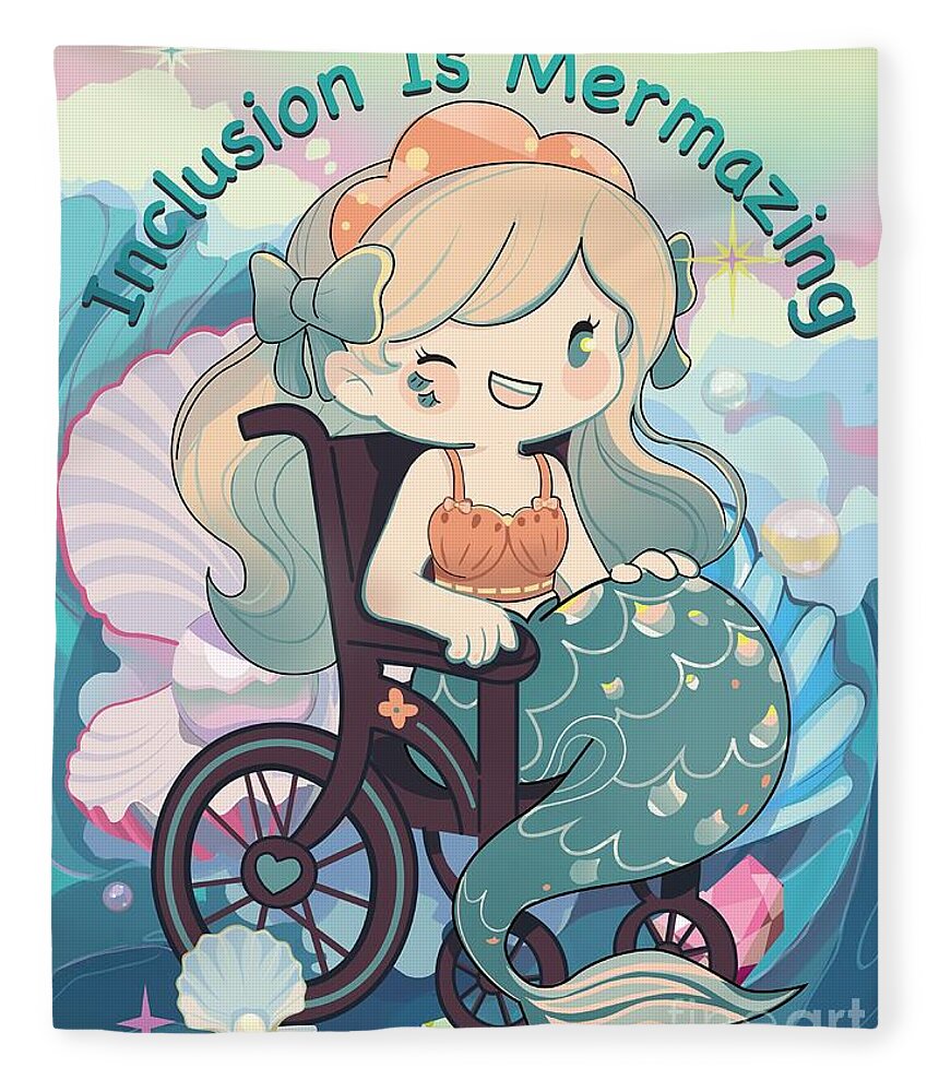 Inclusion Is Mermazing English - Blanket