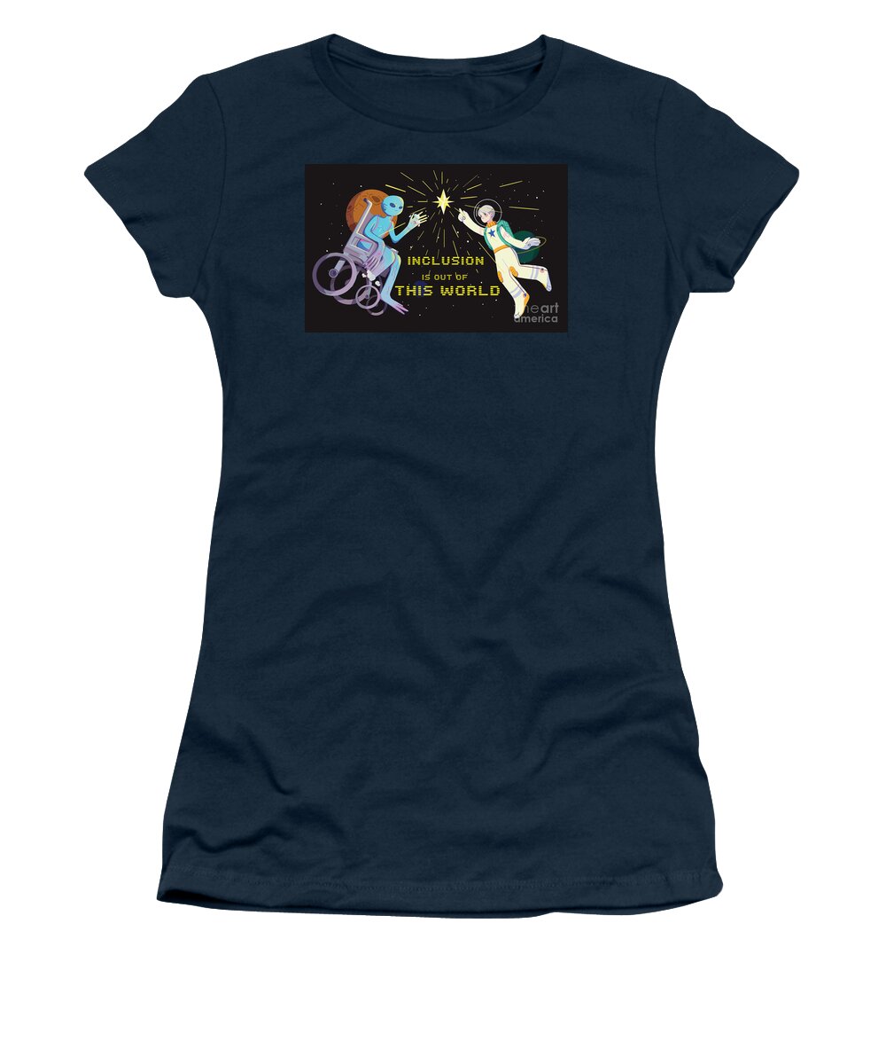 Inclusion is out of this world - Women's T-Shirt