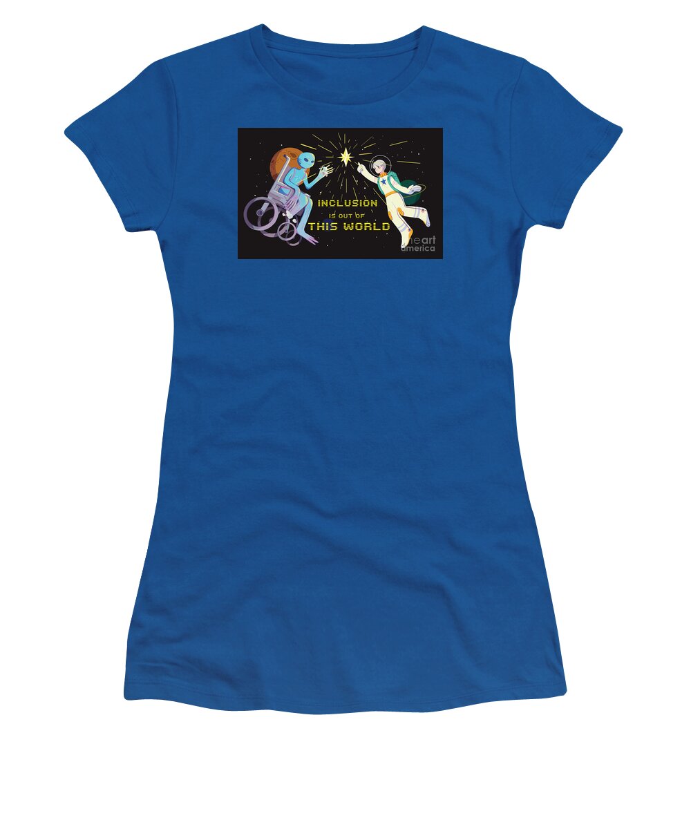 Inclusion is out of this world - Women's T-Shirt